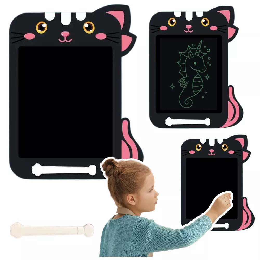 LCD piešimo planšetė Znikopis Black Cat